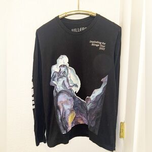 THE KILLERS The Graphic 2022 Tour Long Sleeve T-Shirt Black 💯 Cotton SZ: Medium